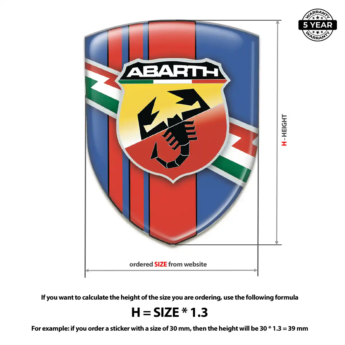 Abarth Silicone Badge Exterior Luxe