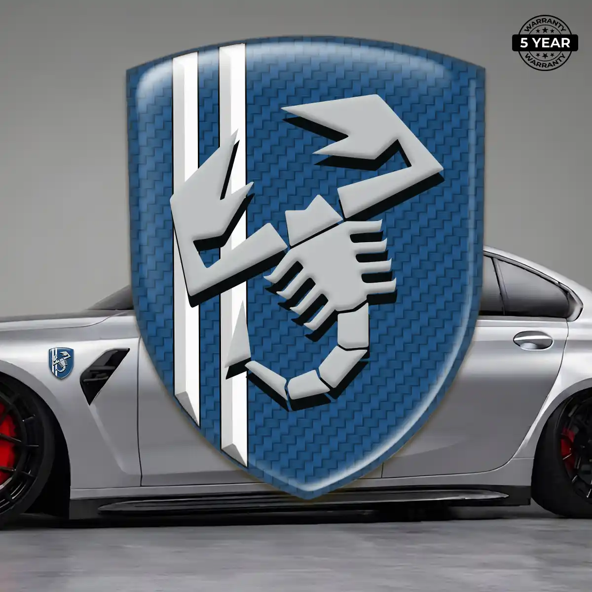 Abarth Silicone Badge Interior Elegance