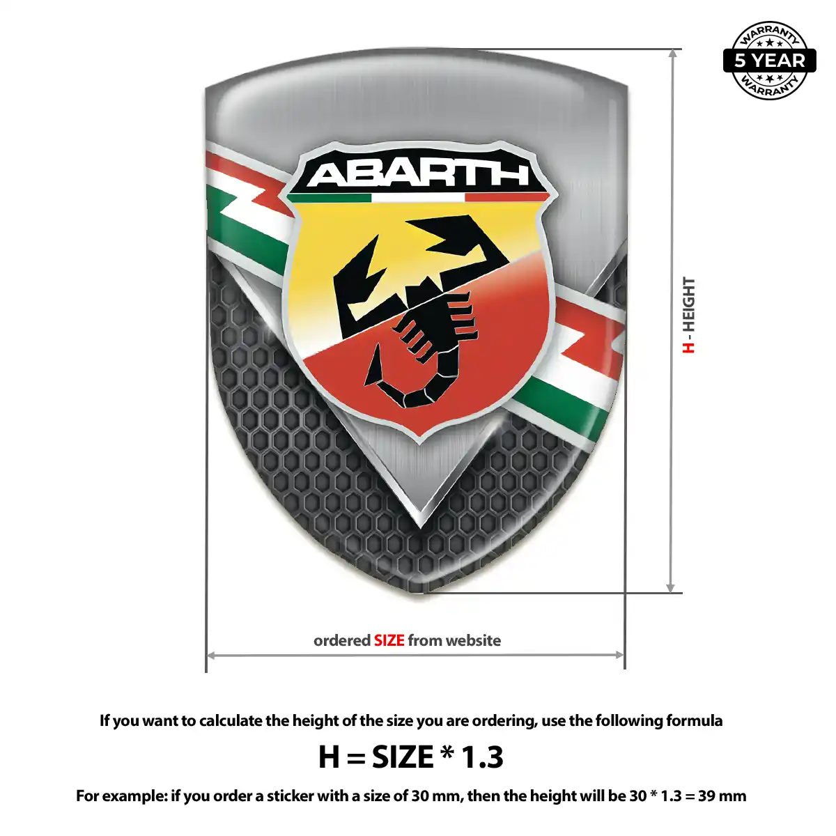 Abarth Silicone Badge Noble Edition