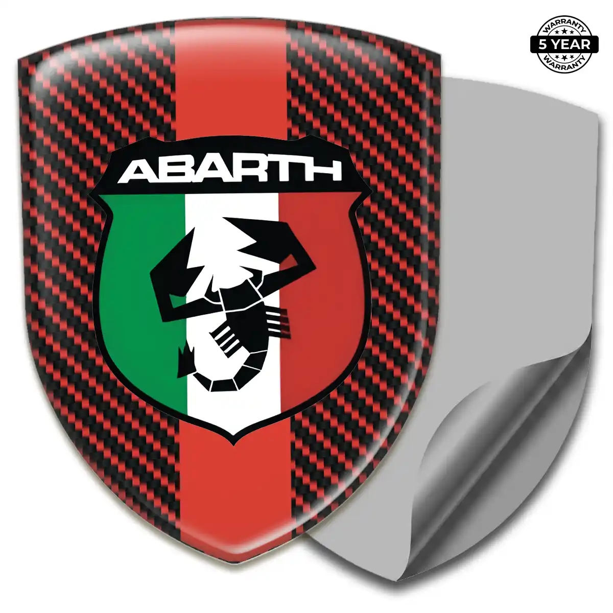 Abarth Silicone Badge Premium Dome