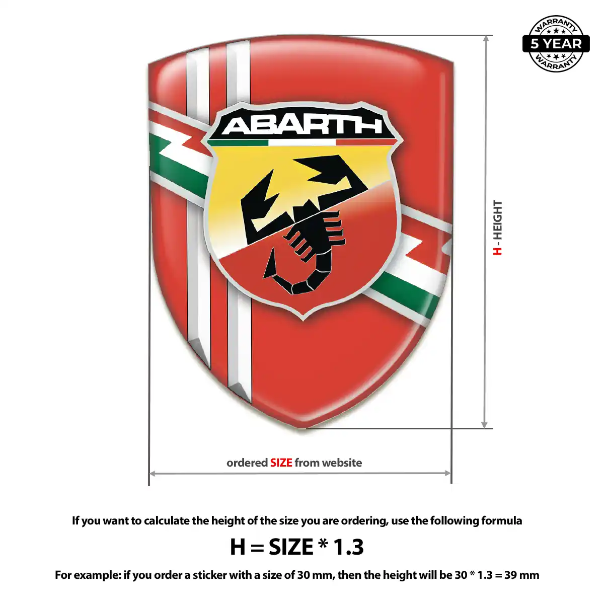 Abarth Silicone Badge Prestige Line