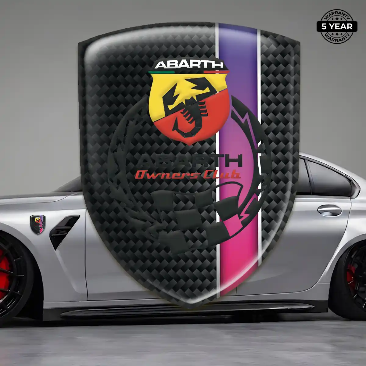 Abarth Silicone Badge Refined Design