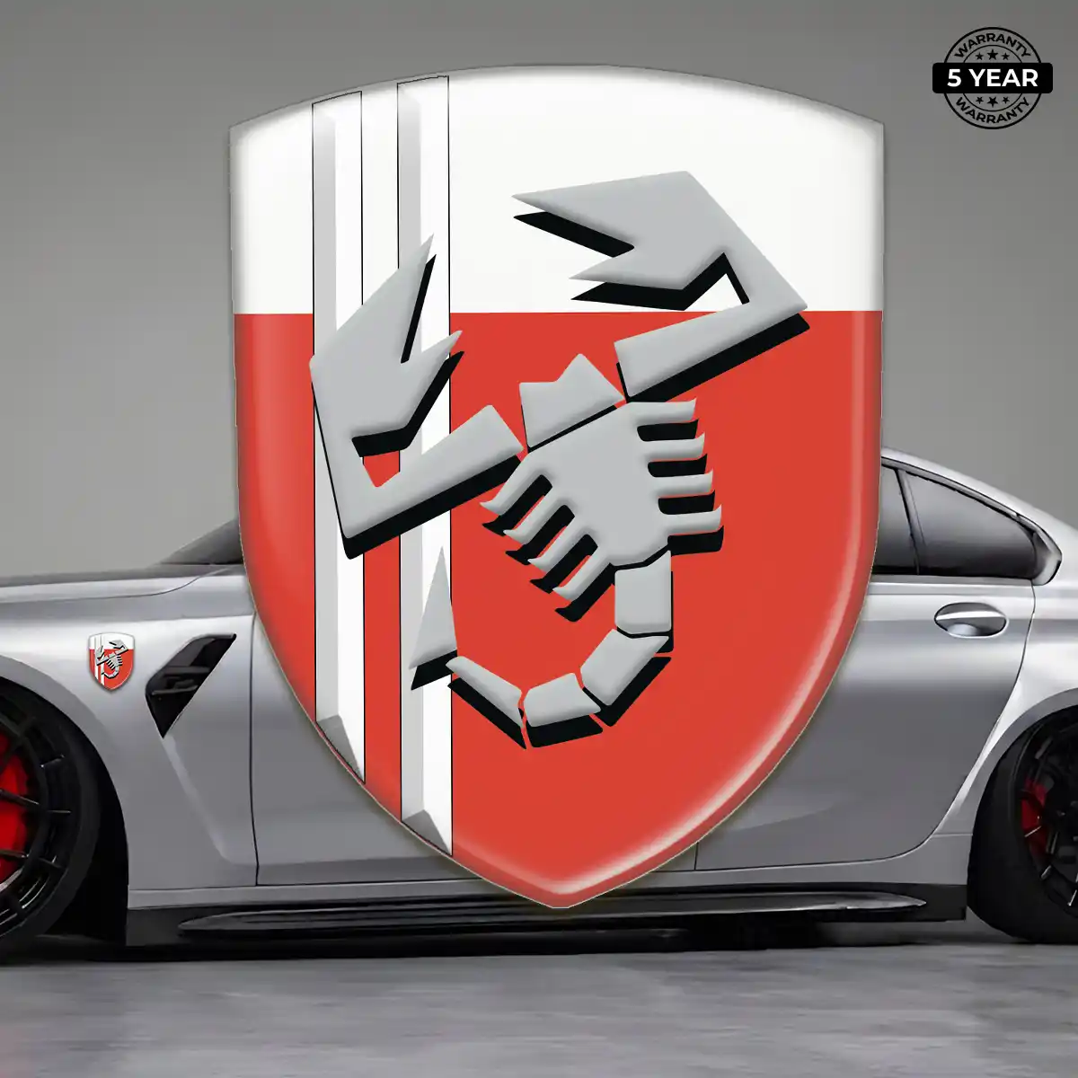 Abarth Silicone Badge Resin Luxe