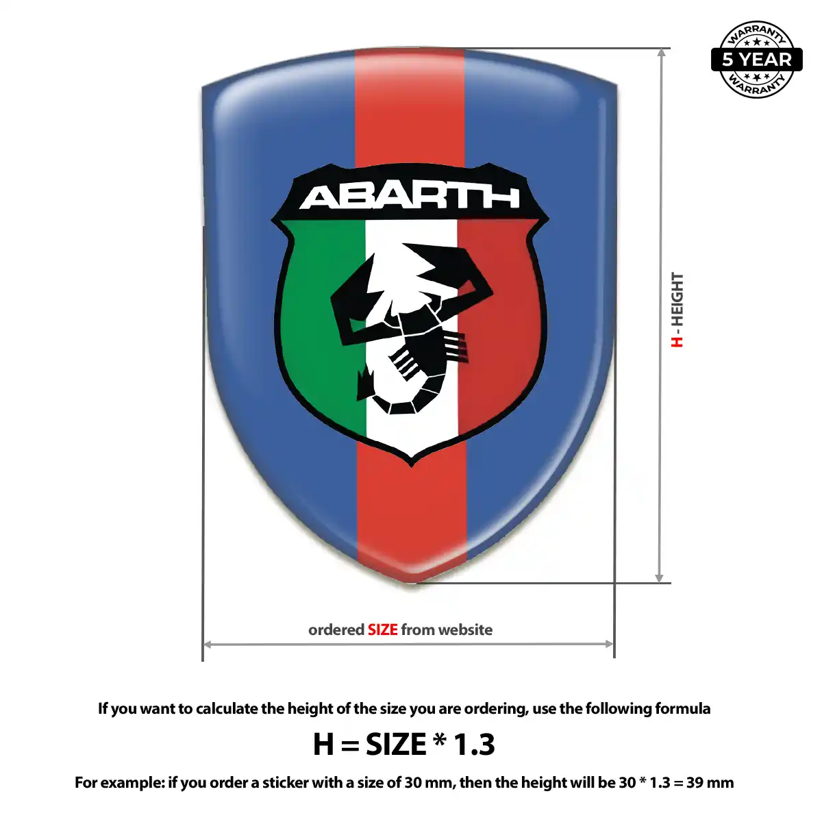 Abarth Silicone Badge Signature Grade
