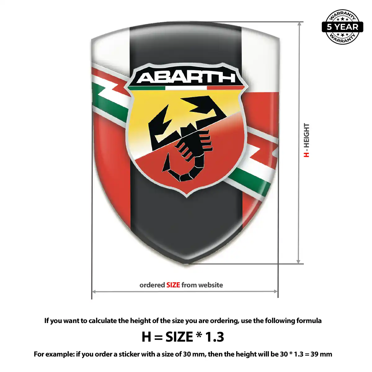 Abarth Silicone Badge Sleek Style