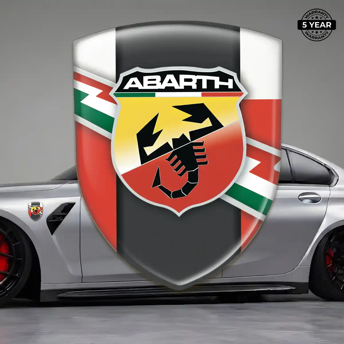 Abarth Silicone Badge Sleek Style