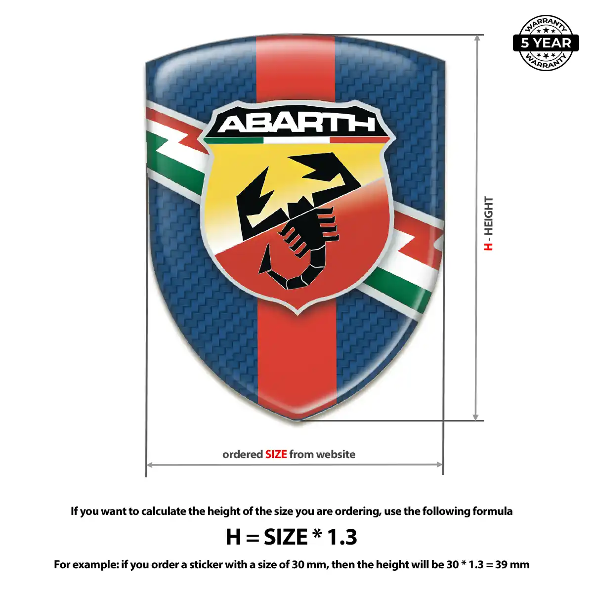 Abarth Silicone Badge Sport Tuning