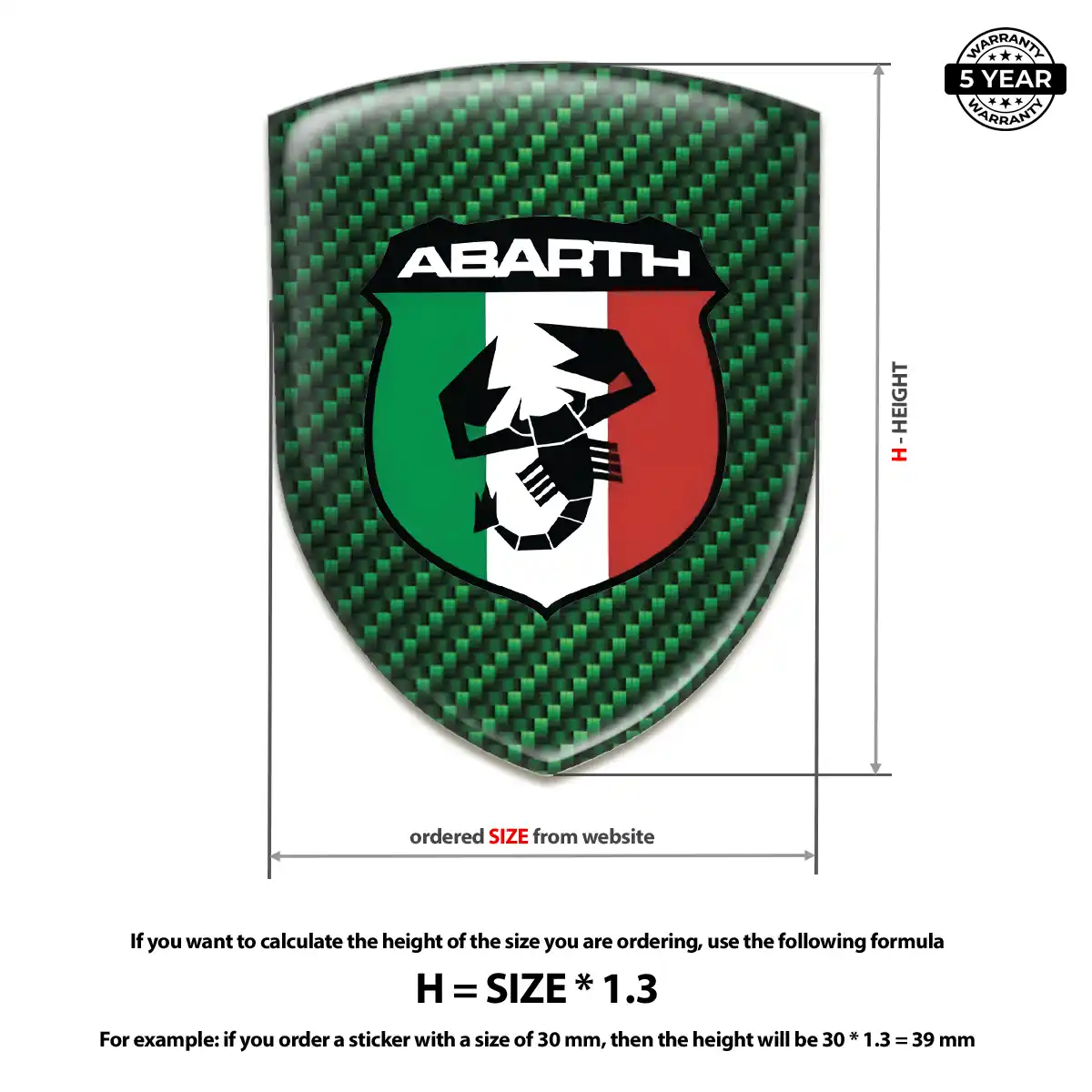Abarth Silicone Badge Street Tuning