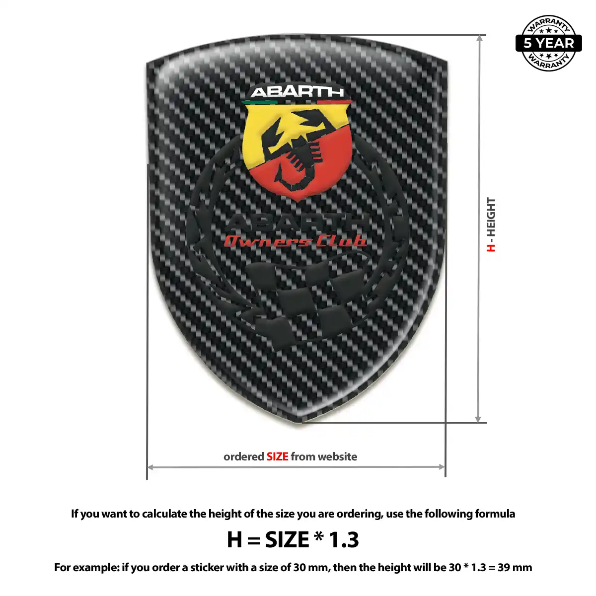 Abarth Silicone Emblem Deluxe Edition