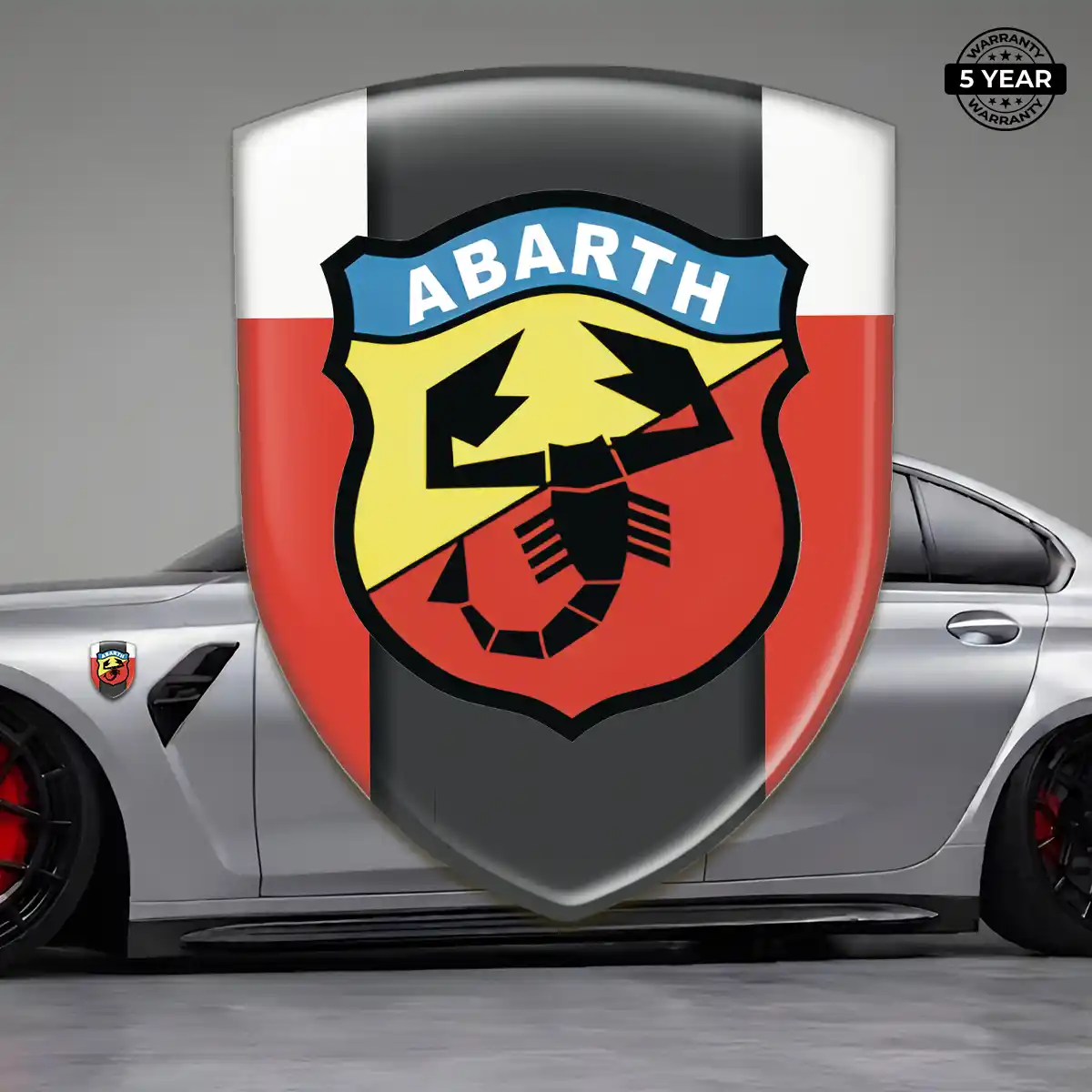 Abarth Silicone Emblem Interior Elegance