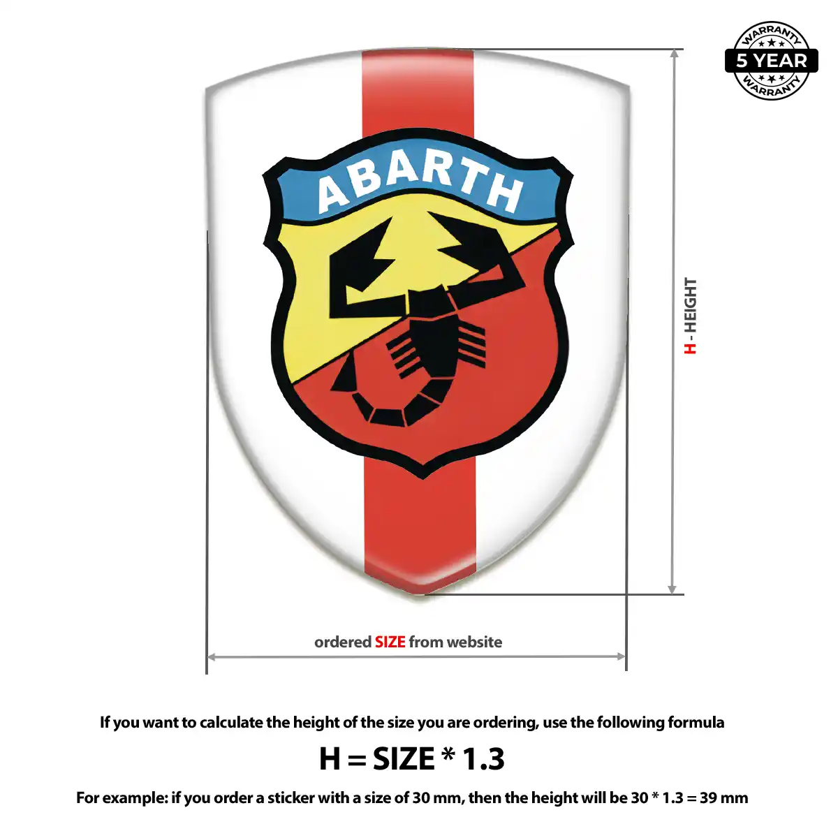 Abarth Silicone Emblem Interior Luxe
