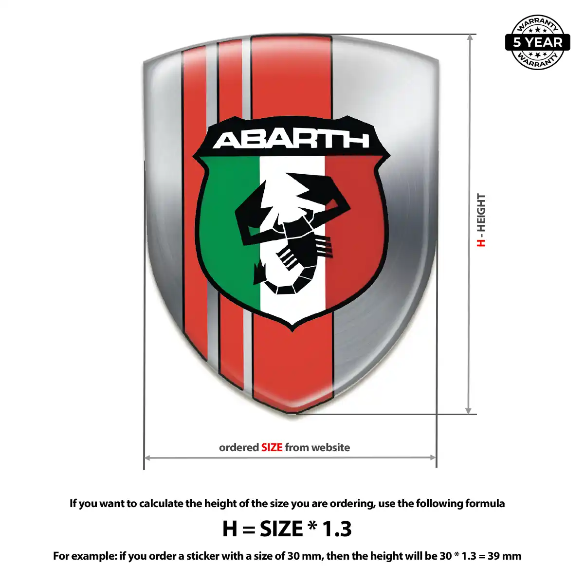 Abarth Silicone Emblem Performance Style