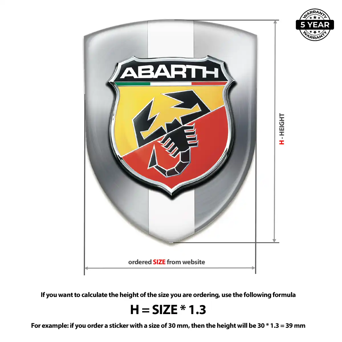 Abarth Silicone Emblem Prestige Line