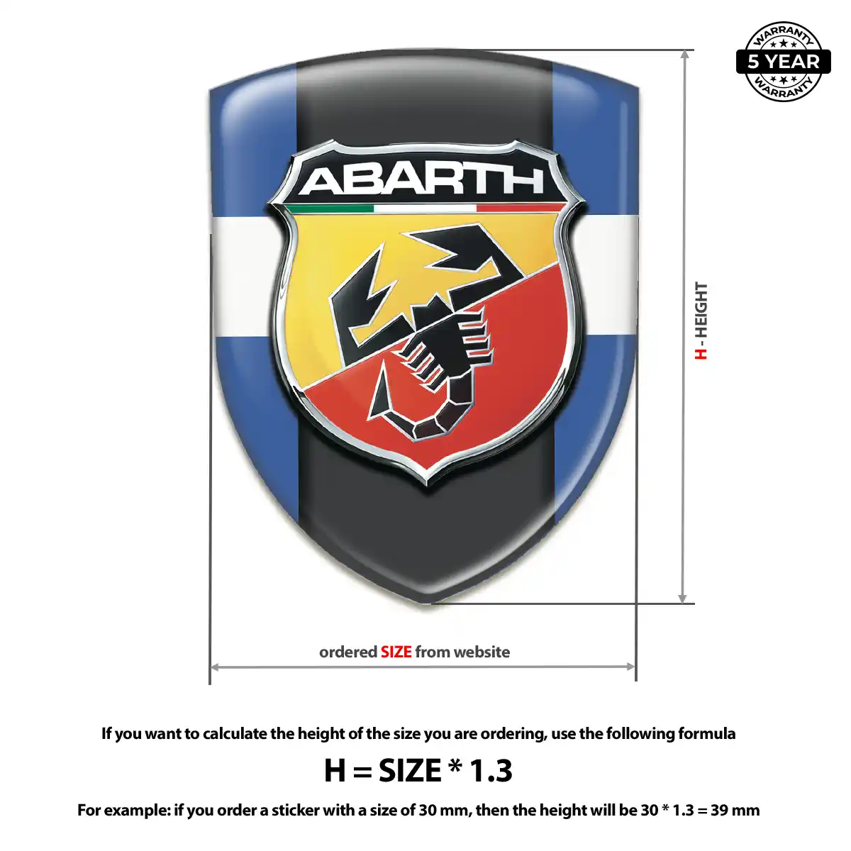Abarth Silicone Emblem Resin Elite