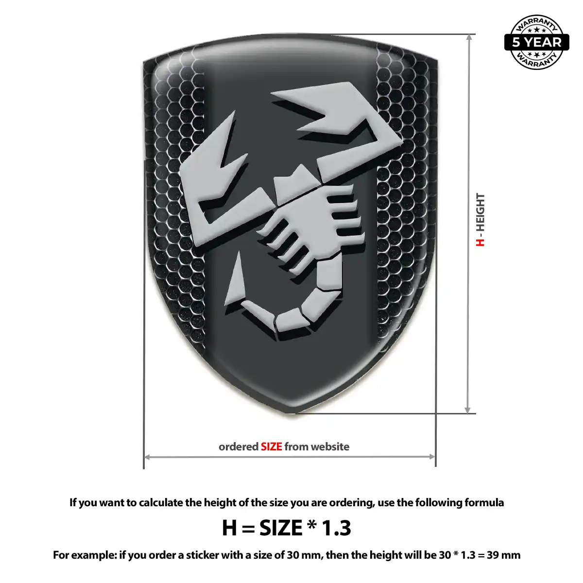 Abarth Silicone Emblem Signature Grade