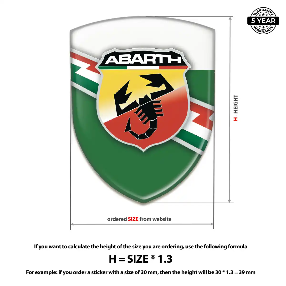 Abarth Silicone Emblem Sleek Style