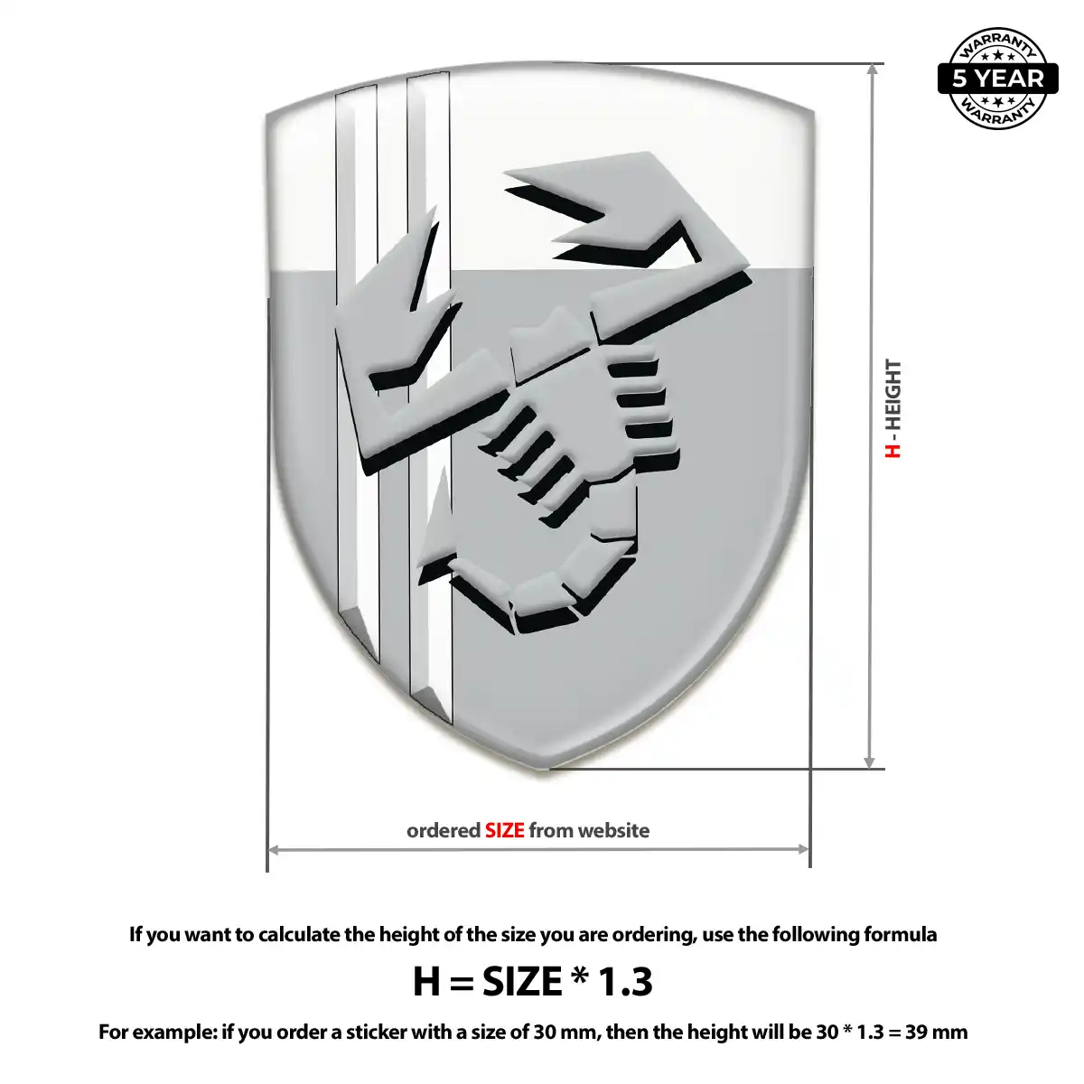 Abarth Silicone Emblem Superior Craft