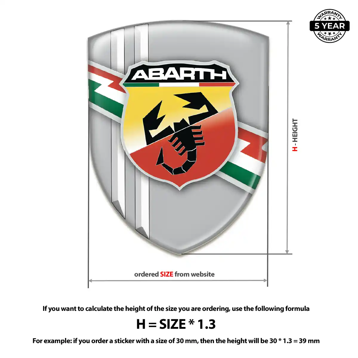 Abarth Silicone Sticker Elite Edition