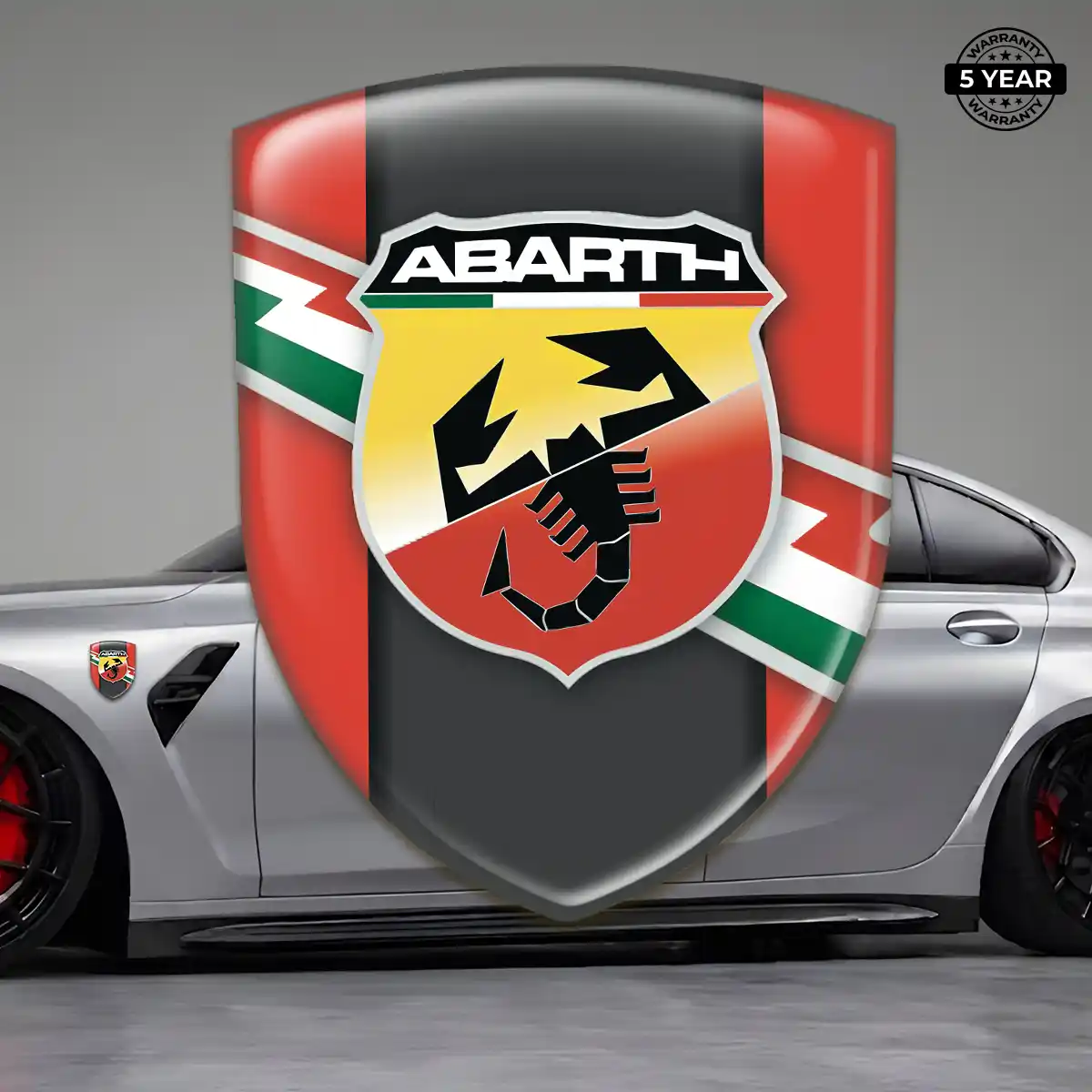 Abarth Silicone Sticker Elite Finish