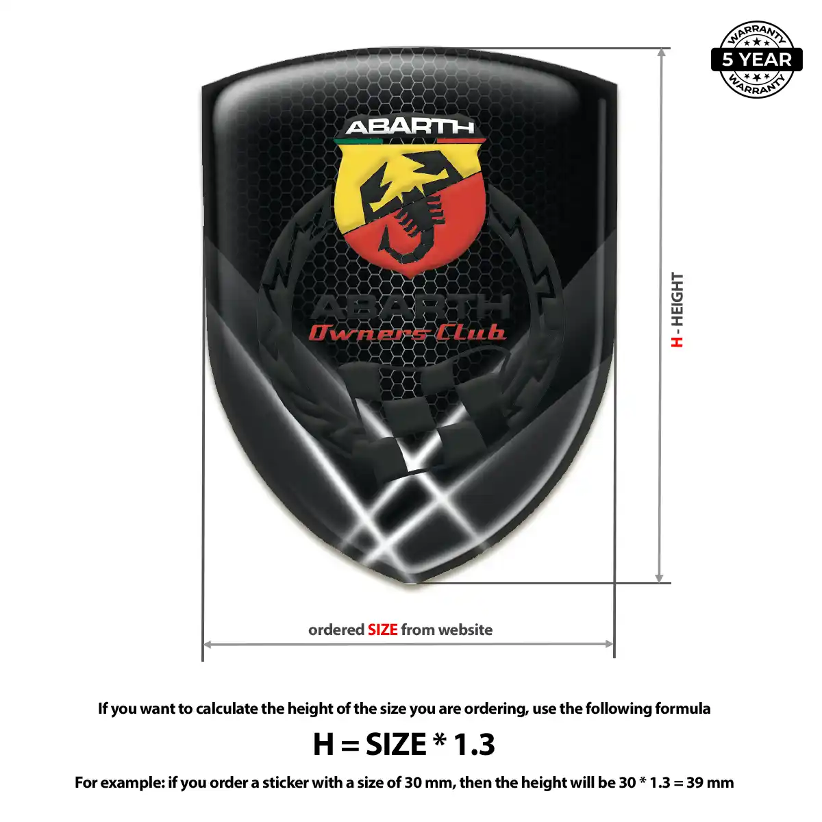 Abarth Silicone Sticker Exclusive Series