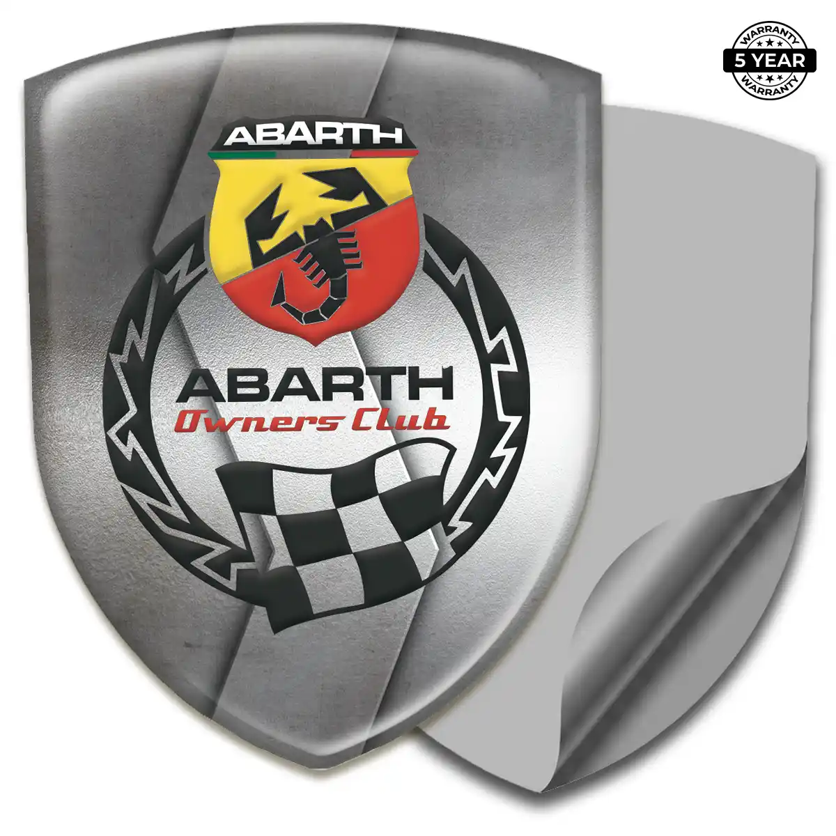 Abarth Silicone Sticker Interior Elegance