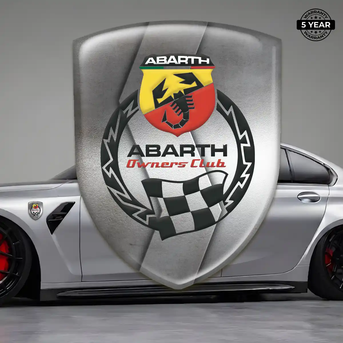 Abarth Silicone Sticker Interior Elegance