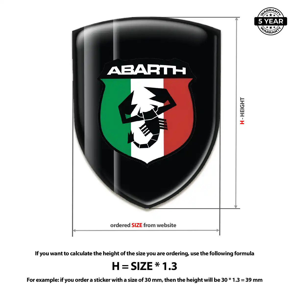 Abarth Silicone Sticker Noble Edition