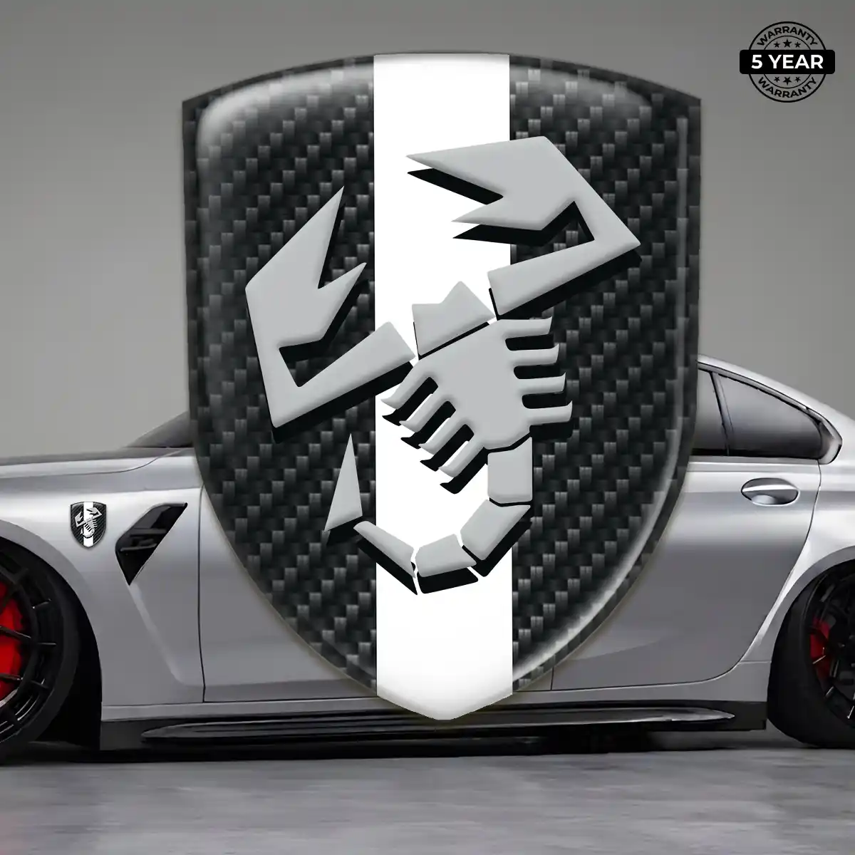 Abarth Silicone Sticker Performance Style