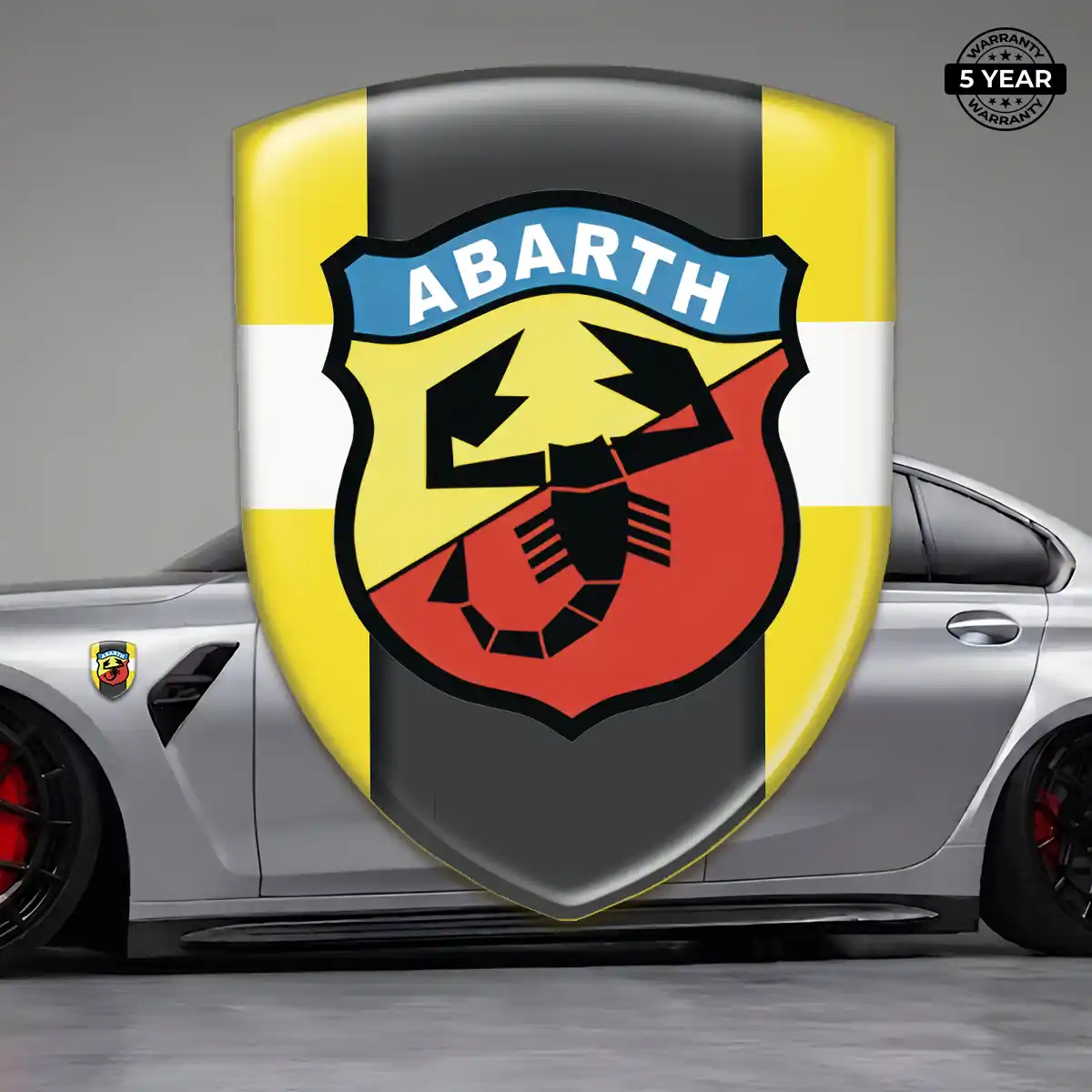 Abarth Silicone Sticker Premium Dome