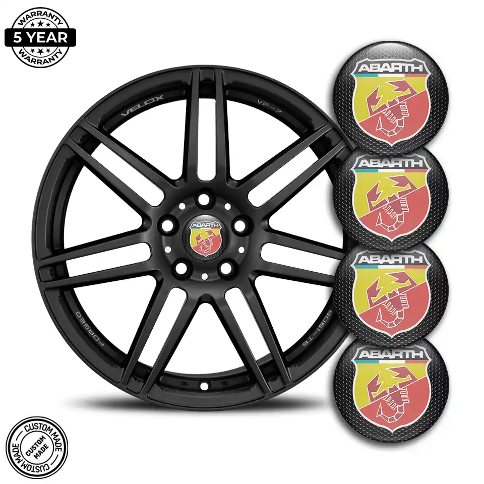 Abarth Silicone Sticker Premium Quality