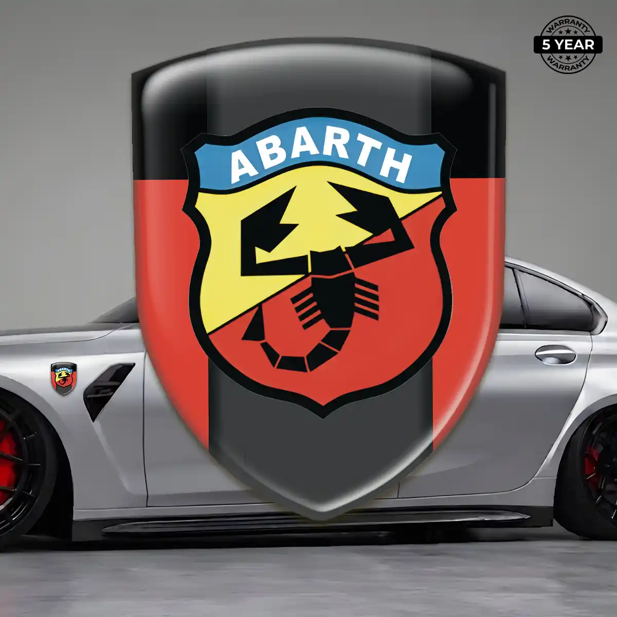 Abarth Silicone Sticker Prime Quality