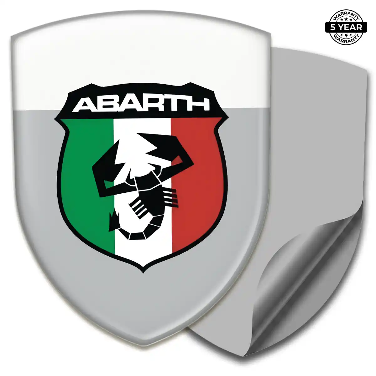 Abarth Silicone Sticker Refined Design