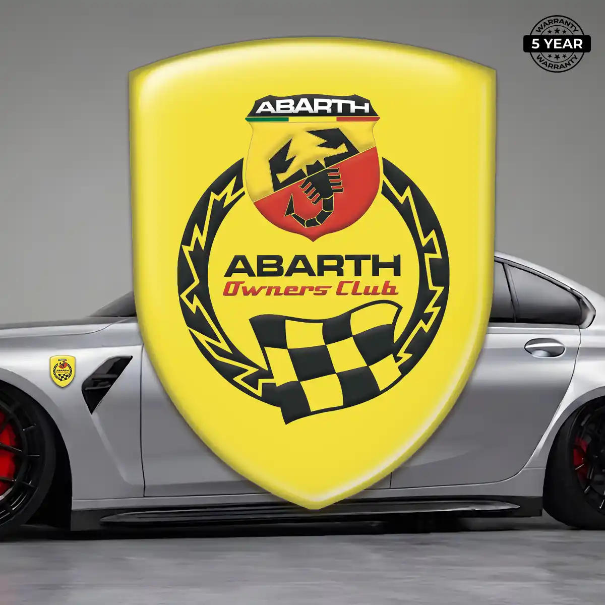 Abarth Silicone Sticker Resin Elite