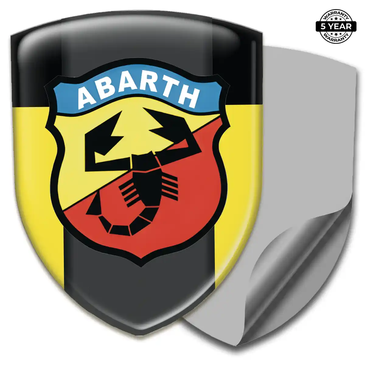Abarth Silicone Sticker Resin Luxe