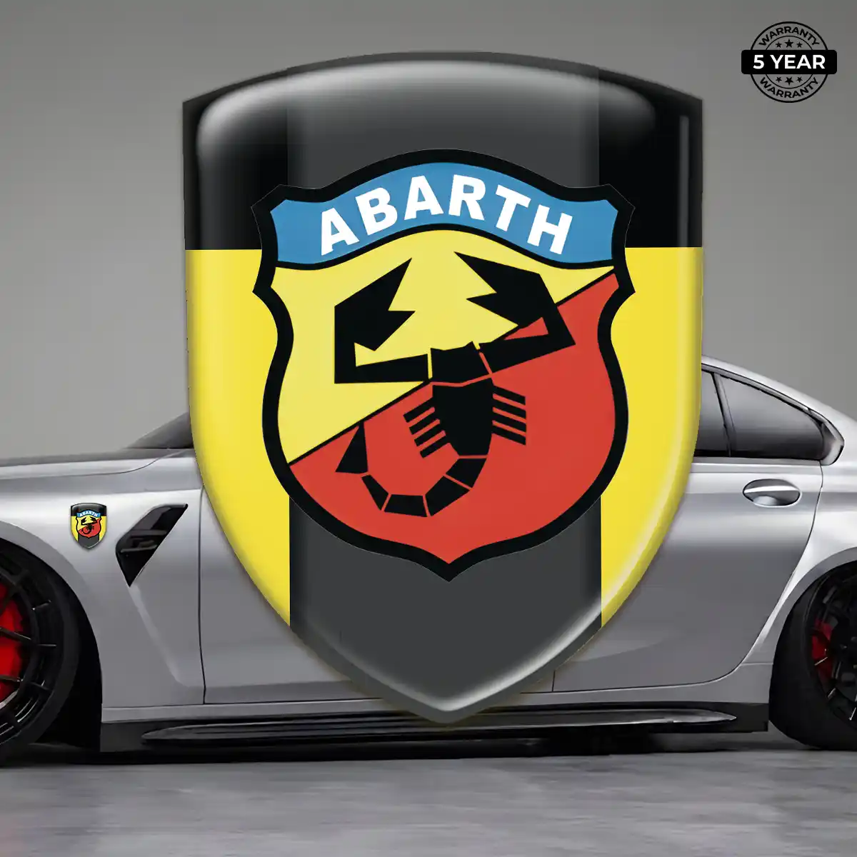 Abarth Silicone Sticker Resin Luxe