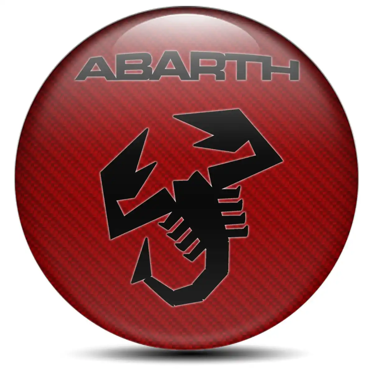 Abarth Silicone Sticker Self-Adhesive Stylish Design