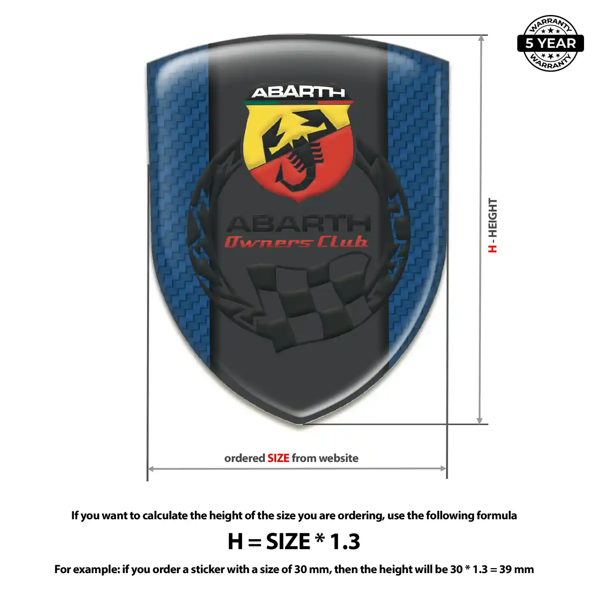 Abarth Sticker Deluxe Edition
