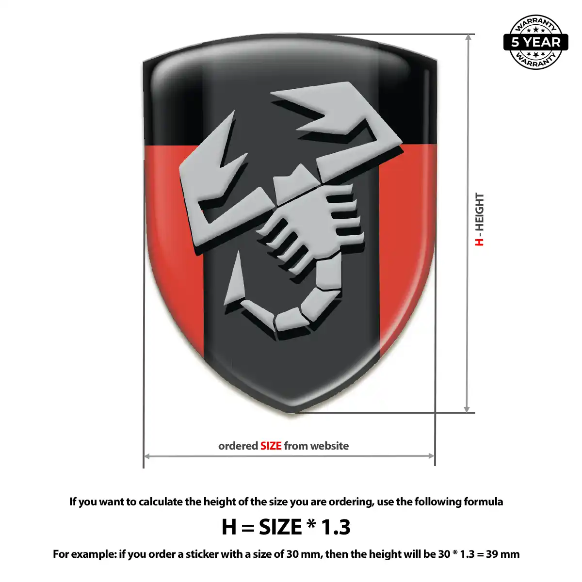 Abarth Sticker Sleek Style