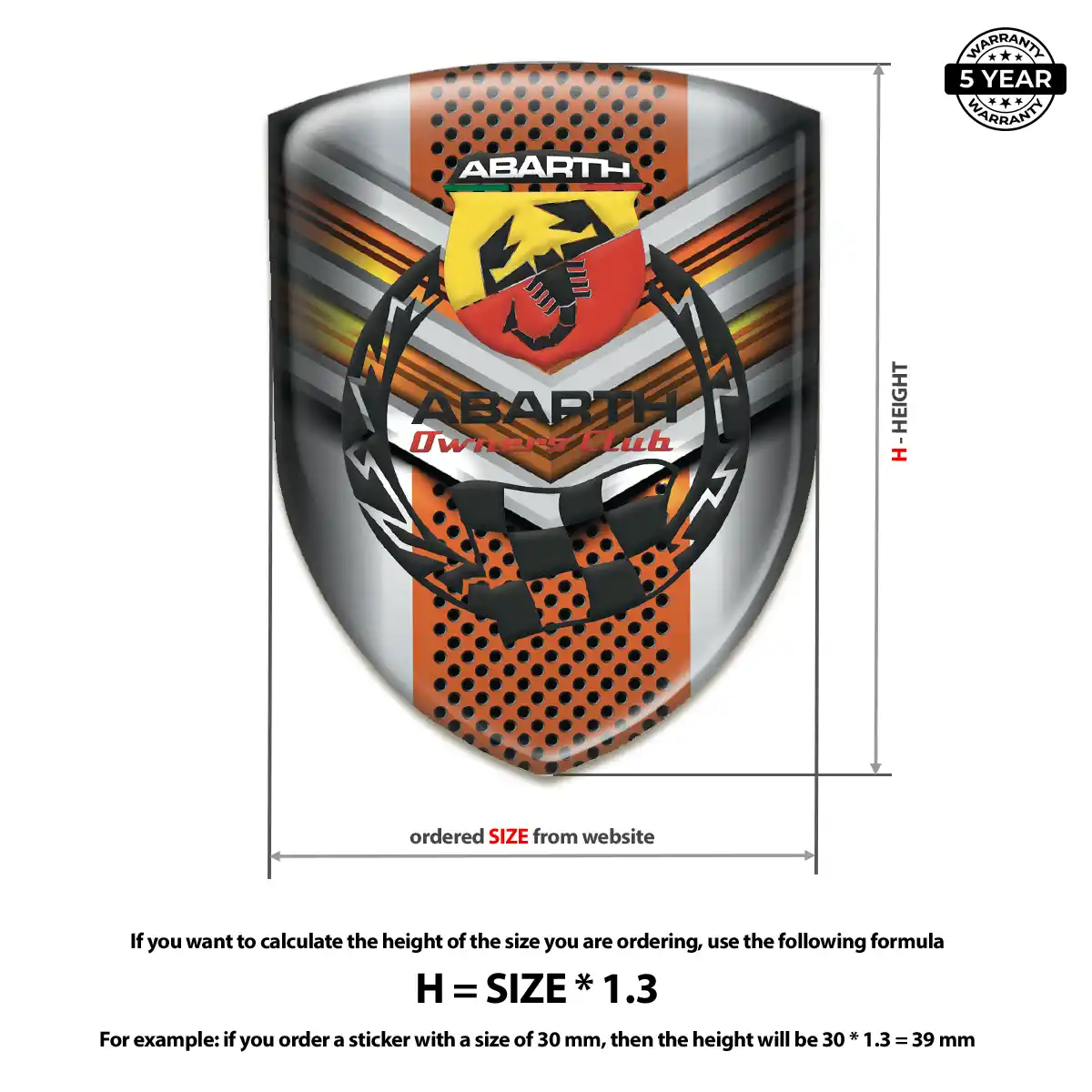Abarth Sticker Street Tuning