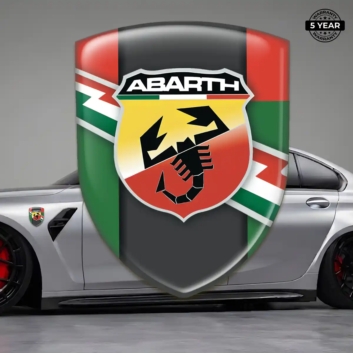Abarth Vehicle Logo Sticker Cabin Style