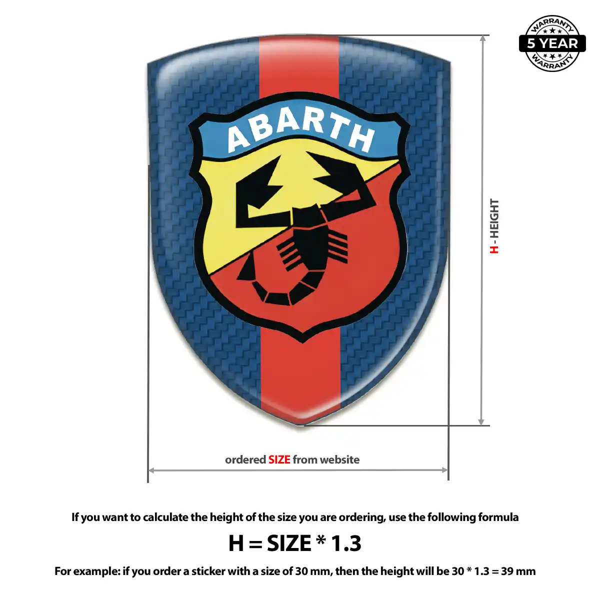 Abarth Vehicle Logo Sticker Elite Edition