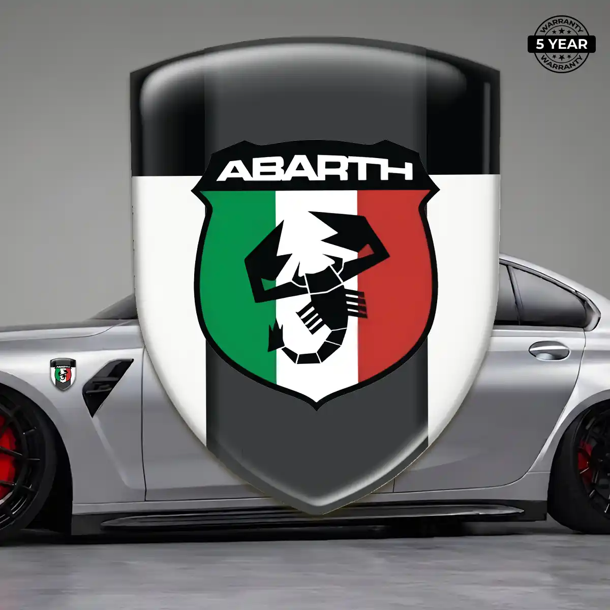 Abarth Vehicle Logo Sticker Elite Finish