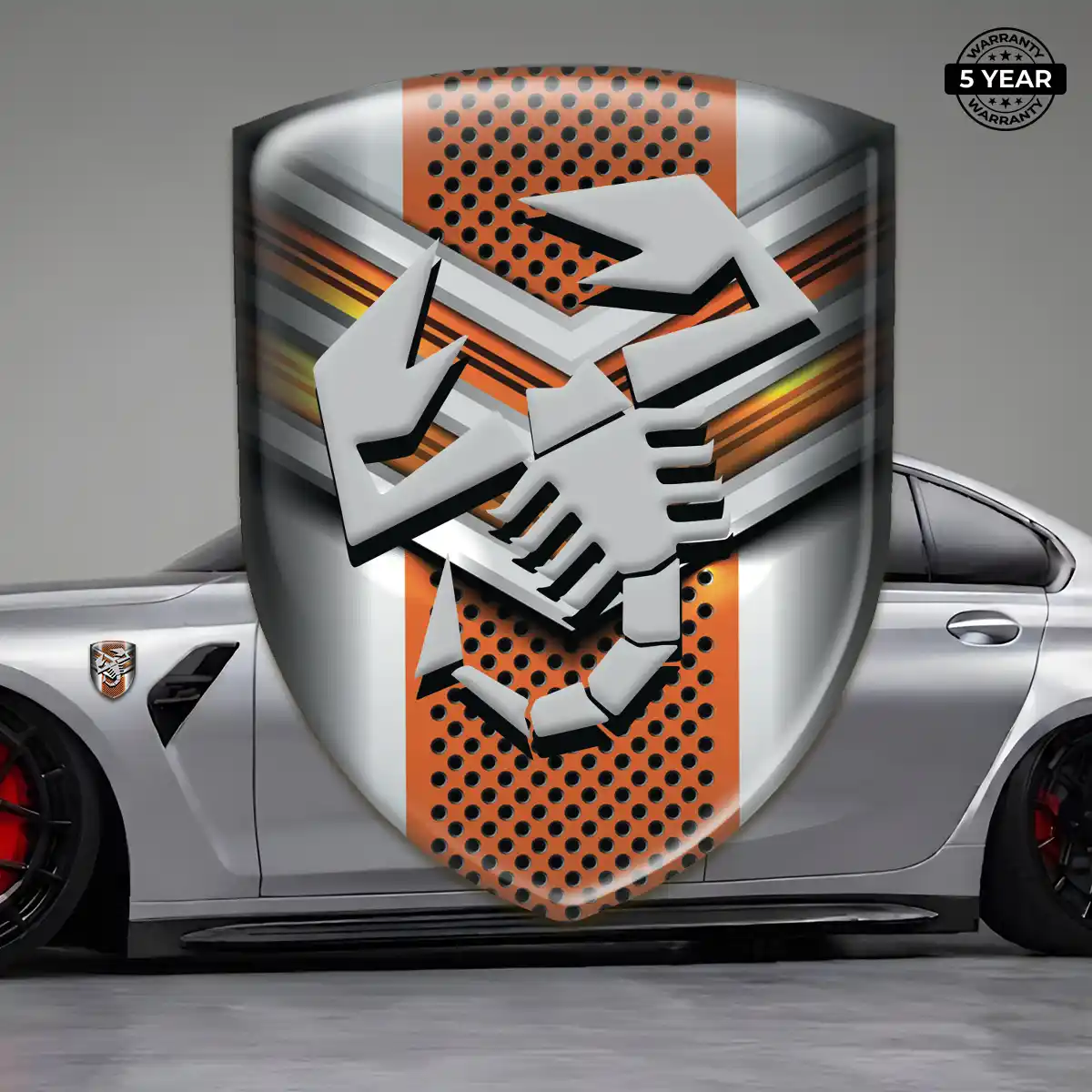 Abarth Vehicle Logo Sticker Interior Elegance