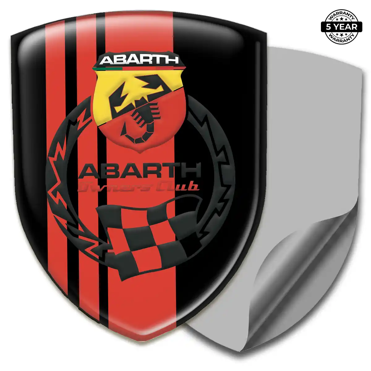 Abarth Vehicle Logo Sticker Interior Luxe