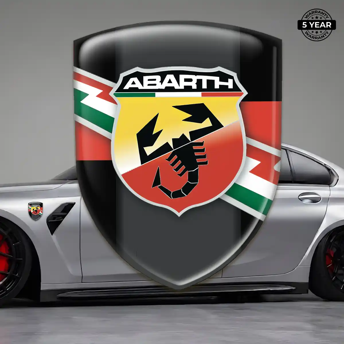 Abarth Vehicle Logo Sticker Outer Style