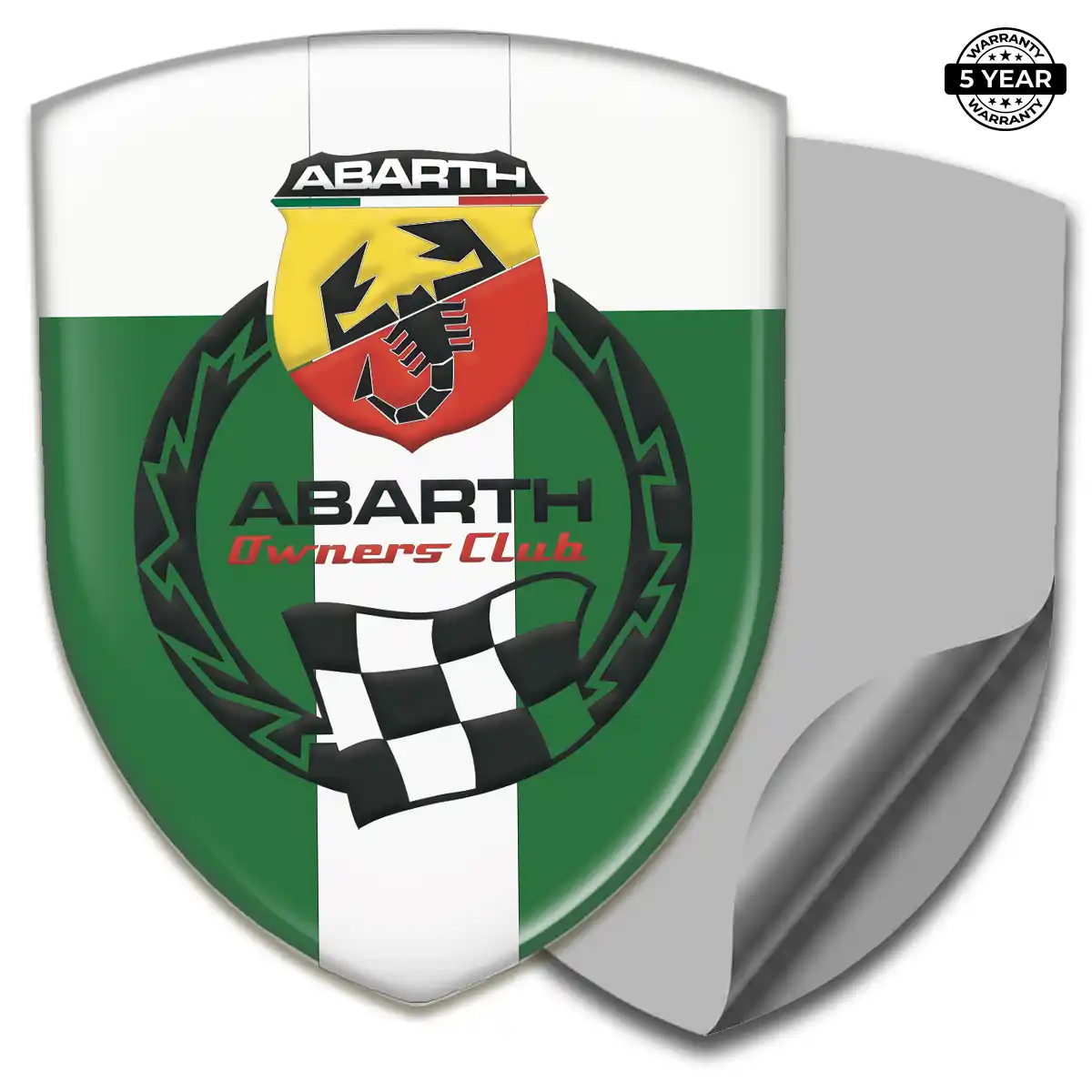 Abarth Vehicle Logo Sticker Premium Dome