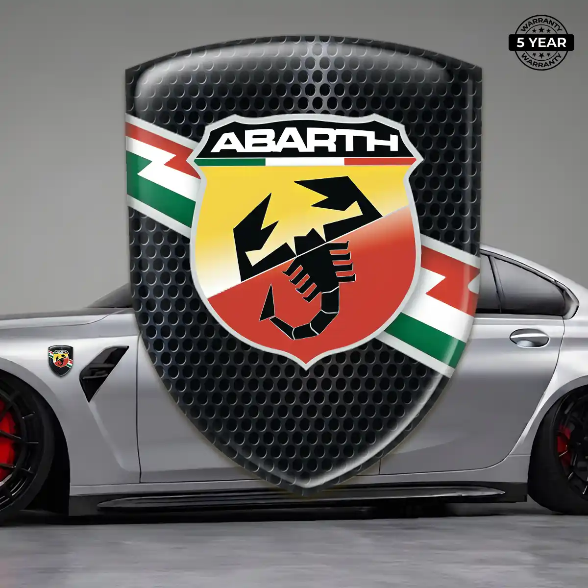 Abarth Vehicle Logo Sticker Refined Design