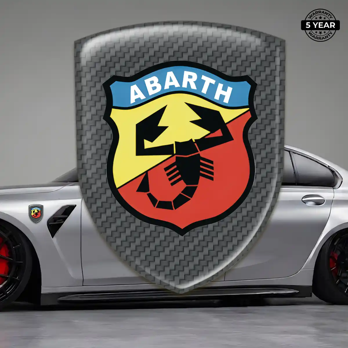 Abarth Vehicle Logo Sticker Resin Elite