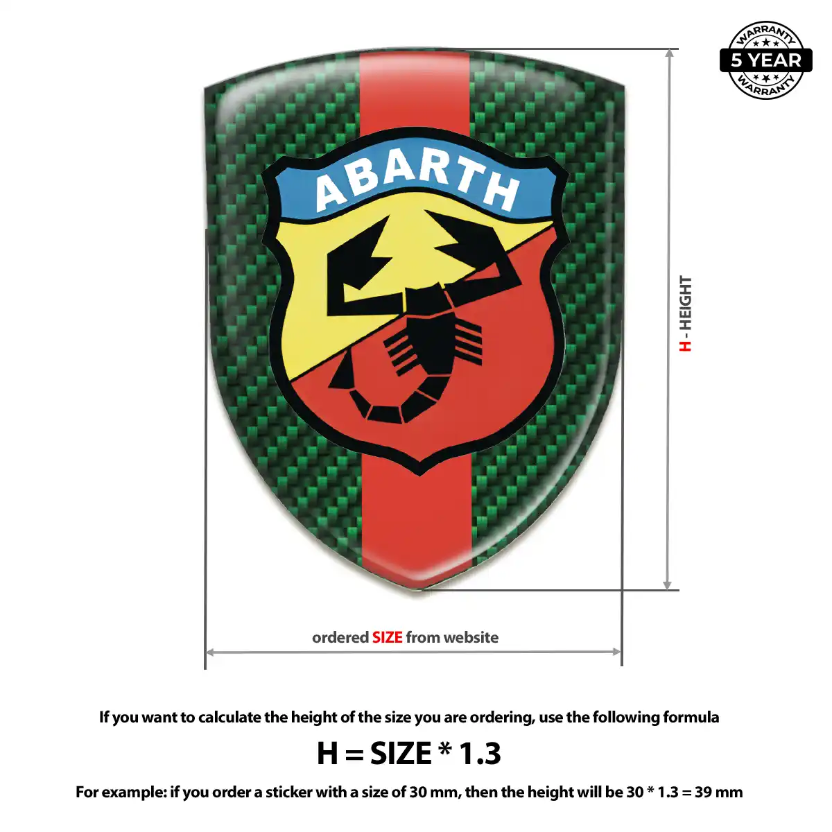 Abarth Vehicle Logo Sticker Superior Craft