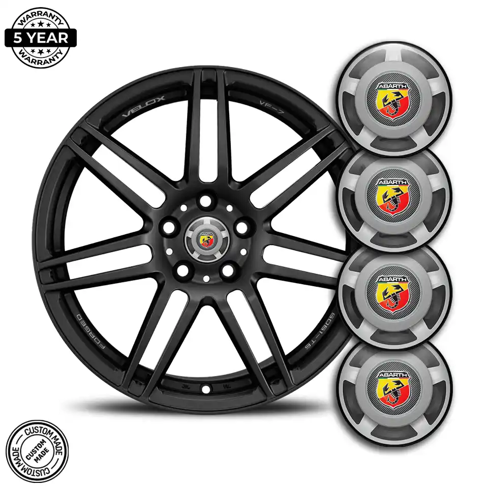 Abarth Wheel Emblem Self-Adhesive Stylish Design